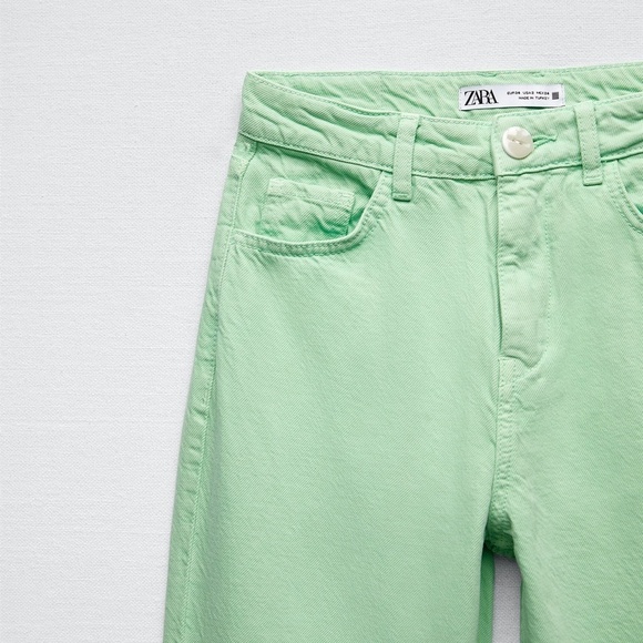 ZARA 2pcs Cropped Denim Jacket + Straight Cropped Jeans Coord Set BNWT - Picture 7 of 7